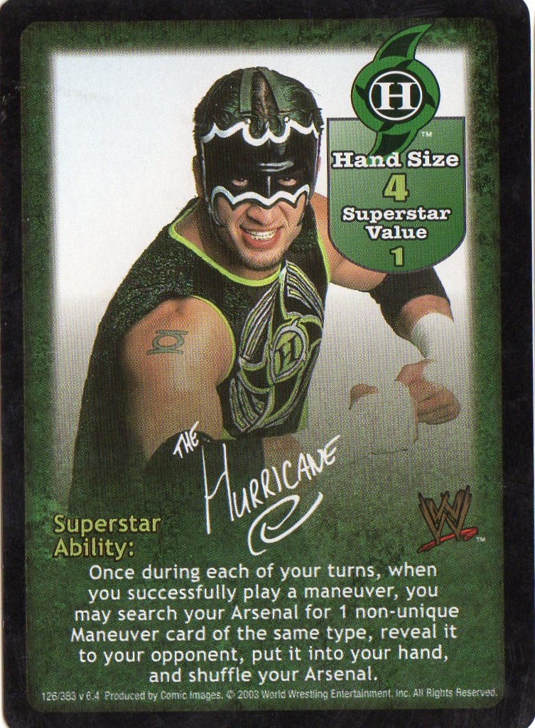 Hurricane face card